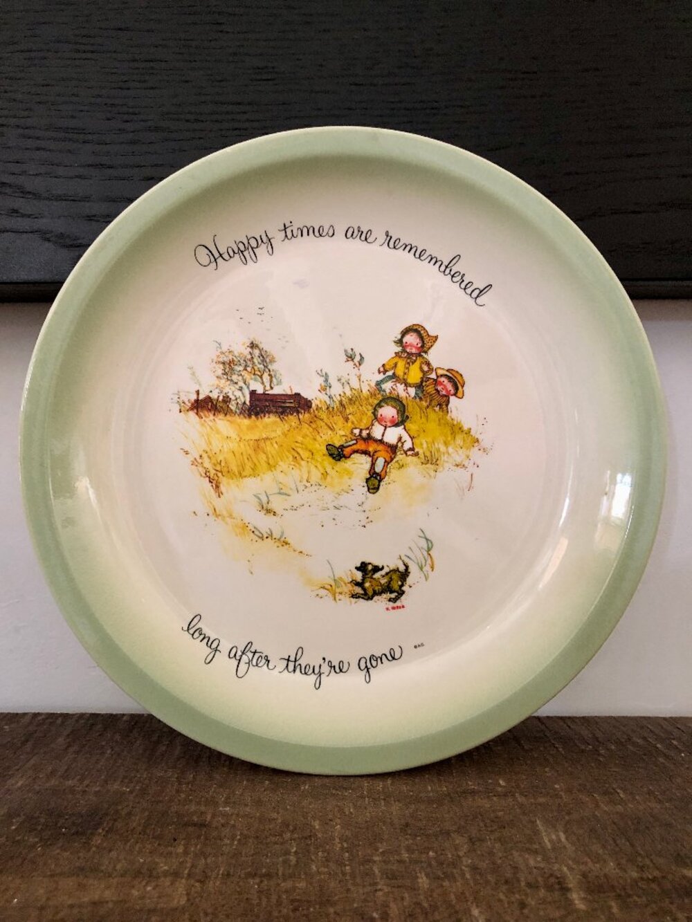 Vintage Holly Hobbie Collector's Plate Happy Times Are Remembered...